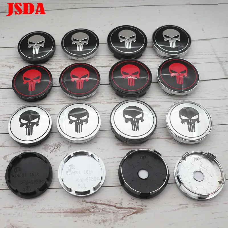 4pcs Hot sale 56mm 60mm Skull The Punisher logo car emblem Wheel Center Hub Cap Rim refit badge decoration cover sticker
4pcs Hot sale 56mm 60mm Skull The Punisher logo car emblem Wheel Center Hub Cap Rim refit badge decoration cover sticker