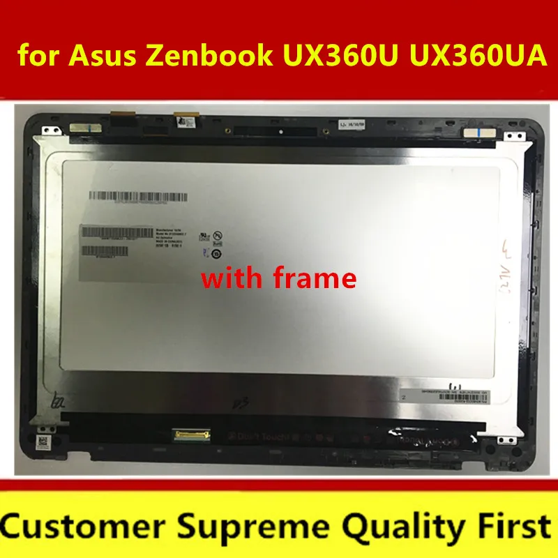 13.3'' LCD Screen For ASUS Zenbook ux360u UX360 UX360UA Touch Digitizer Assembly FHD 1920*1080 Display Panel with frame
13.3'' LCD Screen For ASUS Zenbook ux360u UX360 UX360UA Touch Digitizer Assembly FHD 1920*1080 Display Panel with frame