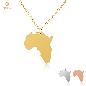 FINE4U N127 Map of Africa Necklaces Pendants For Women 316L Stainless Steel African Maps Necklace Ethiopian Jewelry Wholesale
FINE4U N127 Map of Africa Necklaces Pendants For Women 316L Stainless Steel African Maps Necklace Ethiopian Jewelry Wholesale