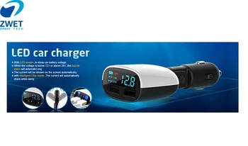 ZWET Car Charge of Two Port Car Charger Cigarette output 2.4A And 2 USB Port Lighter output 5V2.4A/Black
ZWET Car Charge of Two Port Car Charger Cigarette output 2.4A And 2 USB Port Lighter output 5V2.4A/Black