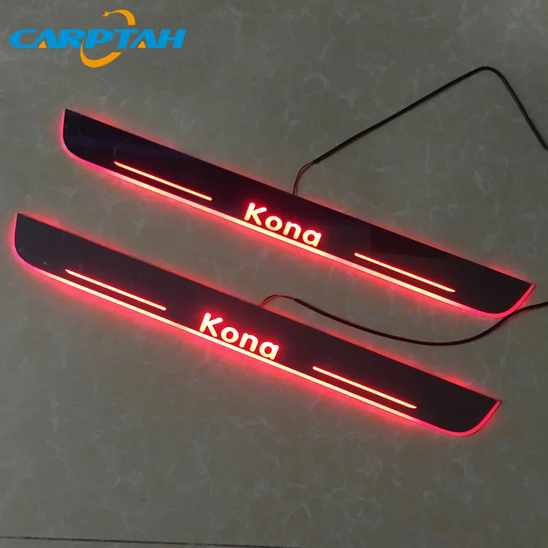 CARPTAH Trim Pedal Car Exterior Parts LED Door Sill Scuff Plate Pathway Dynamic Streamer light For Hyundai Kona 2018 2019
CARPTAH Trim Pedal Car Exterior Parts LED Door Sill Scuff Plate Pathway Dynamic Streamer light For Hyundai Kona 2018 2019