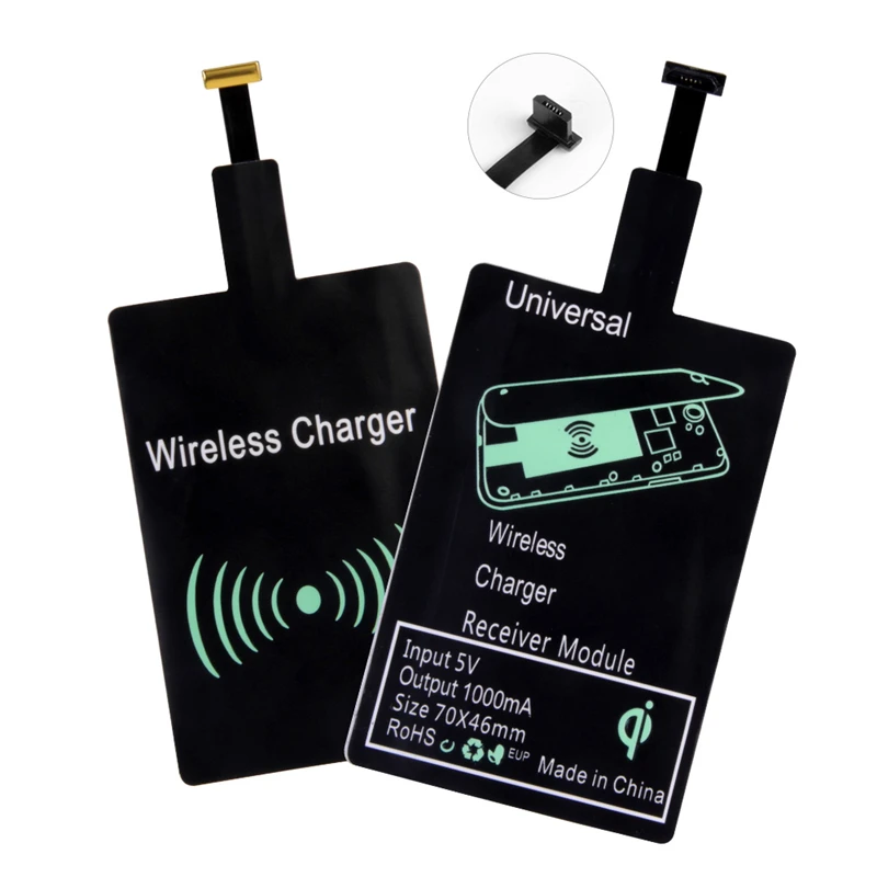 QI Wireless Charger Receiver For iPhone X XS 8 6s Plus Universal Wireless Charging Receiver for Android Micro USB Type-c Phone
QI Wireless Charger Receiver For iPhone X XS 8 6s Plus Universal Wireless Charging Receiver for Android Micro USB Type-c Phone