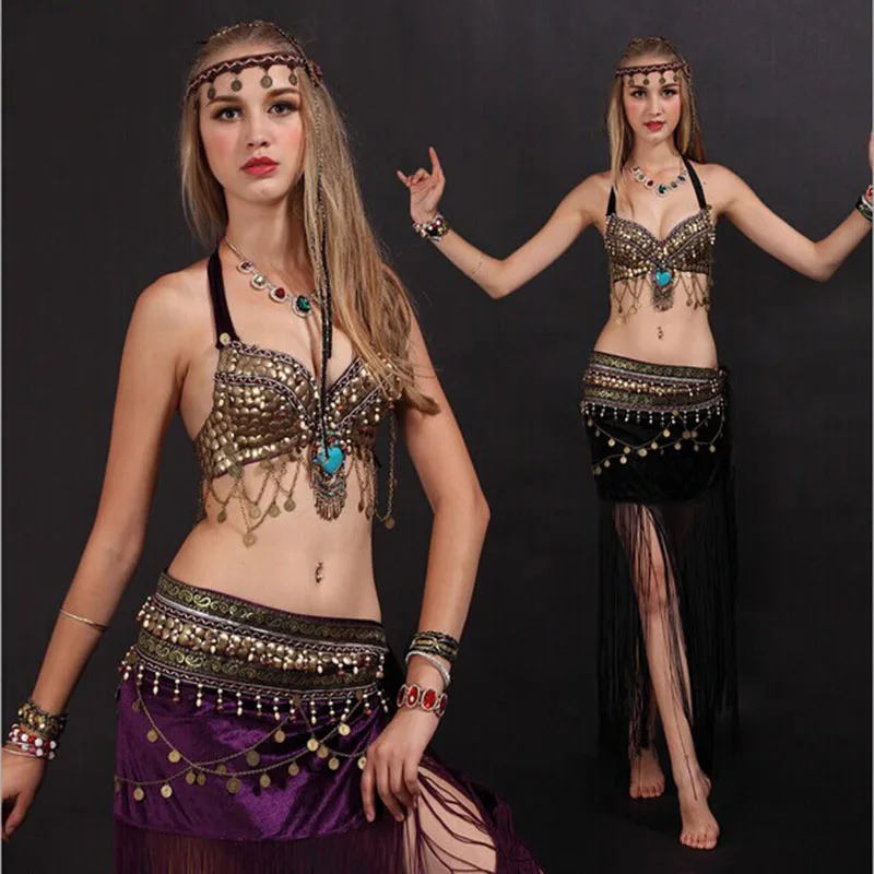 2016 Cheap new women tribal belly dance costume set Egyptian dance wear on sale NMMC011
2016 Cheap new women tribal belly dance costume set Egyptian dance wear on sale NMMC011