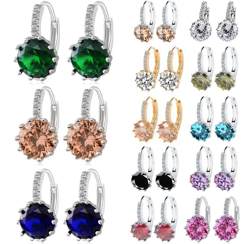MJARTORIA 2018 Earrings Women Prong Setting Gold Silver Alloy Earing Rhinestone Crystal Earrings Party Jewelry Brinco
MJARTORIA 2018 Earrings Women Prong Setting Gold Silver Alloy Earing Rhinestone Crystal Earrings Party Jewelry Brinco