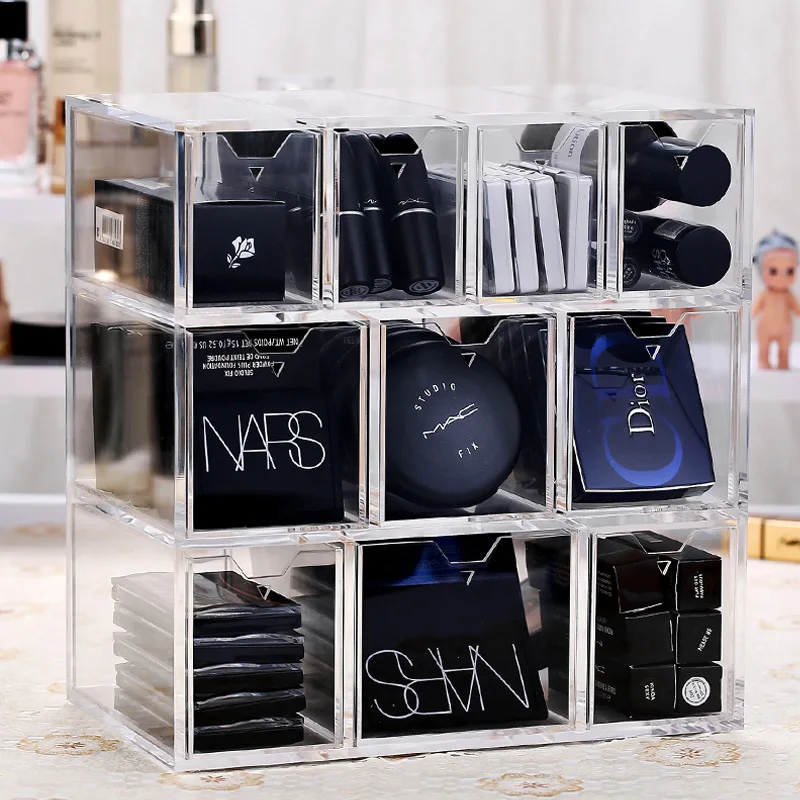 Acrylic Clear Makeup Organizer box 10 Grids Large Capacity Cosmetic Makeup Storage Drawers Organizer box Jewelry storage case
Acrylic Clear Makeup Organizer box 10 Grids Large Capacity Cosmetic Makeup Storage Drawers Organizer box Jewelry storage case