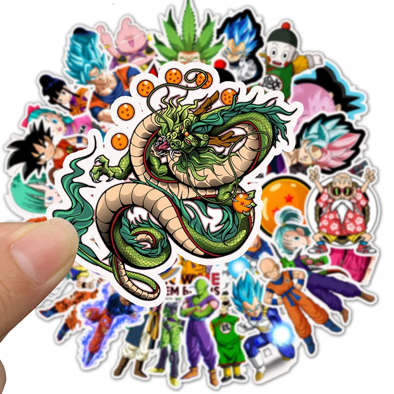 50PCS/pack Cartoon Stickers Dragon Ball Super Anime For Laptop Luggage Bags Bike Phone Styling Cute Toys Doodle PVC Creative
50PCS/pack Cartoon Stickers Dragon Ball Super Anime For Laptop Luggage Bags Bike Phone Styling Cute Toys Doodle PVC Creative