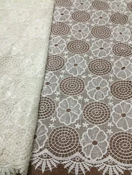 

Latest African French net Lace Fabric with sequins High Quality S-1116112 tule lace fabric