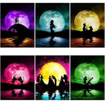 Cross Stitch Diamond Embroidery,"Colorful Moon & Cartoon Character" Patterns Full DIY 5D Diamond Painting Rhinestones Mosaic GT
Cross Stitch Diamond Embroidery,"Colorful Moon & Cartoon Character" Patterns Full DIY 5D Diamond Painting Rhinestones Mosaic GT