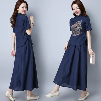 Chinese Style 2 Piece Set Women Original National Cotton Year-old Female Costume Retro Linen Conjunto Feminino Tracksuit
Chinese Style 2 Piece Set Women Original National Cotton Year-old Female Costume Retro Linen Conjunto Feminino Tracksuit