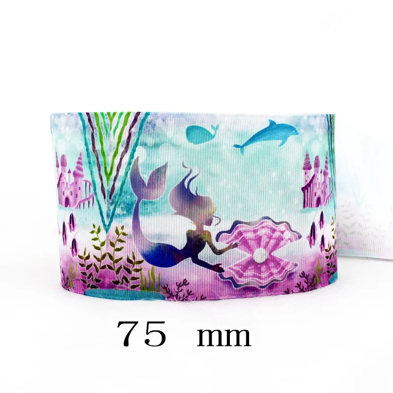 IuBuFiGo 10 yard 3" Mermaid Princess Printed Grosgrain ribbon 75 mm Cartoon gift ribbon bows dlework DIY headband tape 1871
IuBuFiGo 10 yard 3" Mermaid Princess Printed Grosgrain ribbon 75 mm Cartoon gift ribbon bows dlework DIY headband tape 1871