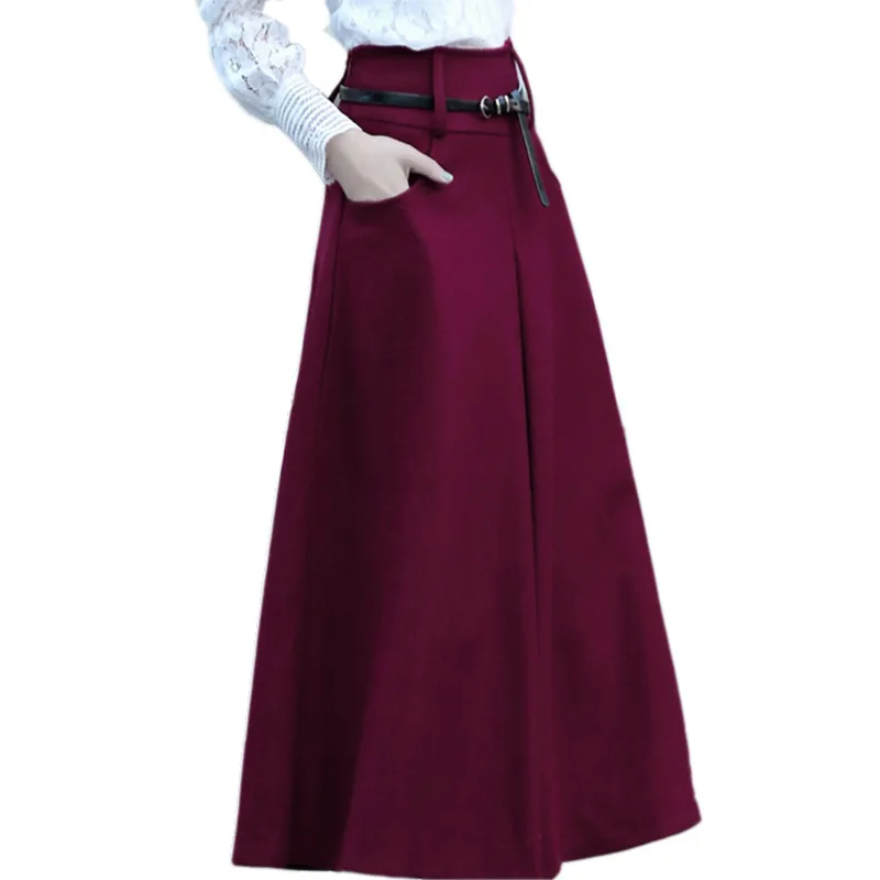 New Women Autumn/Winter Thick High Waist A-line Long Jupe Femme Vintage Skirt Woolen Saia Fashion Elegant Nice Quality TT3252
New Women Autumn/Winter Thick High Waist A-line Long Jupe Femme Vintage Skirt Woolen Saia Fashion Elegant Nice Quality TT3252