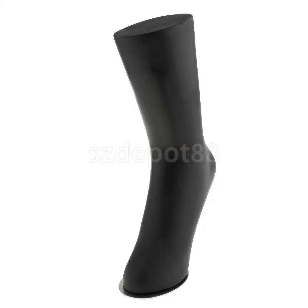Adult Unisex PVC Mannequin Foot Anklet Socks Display, S/M/L, Black White Natural