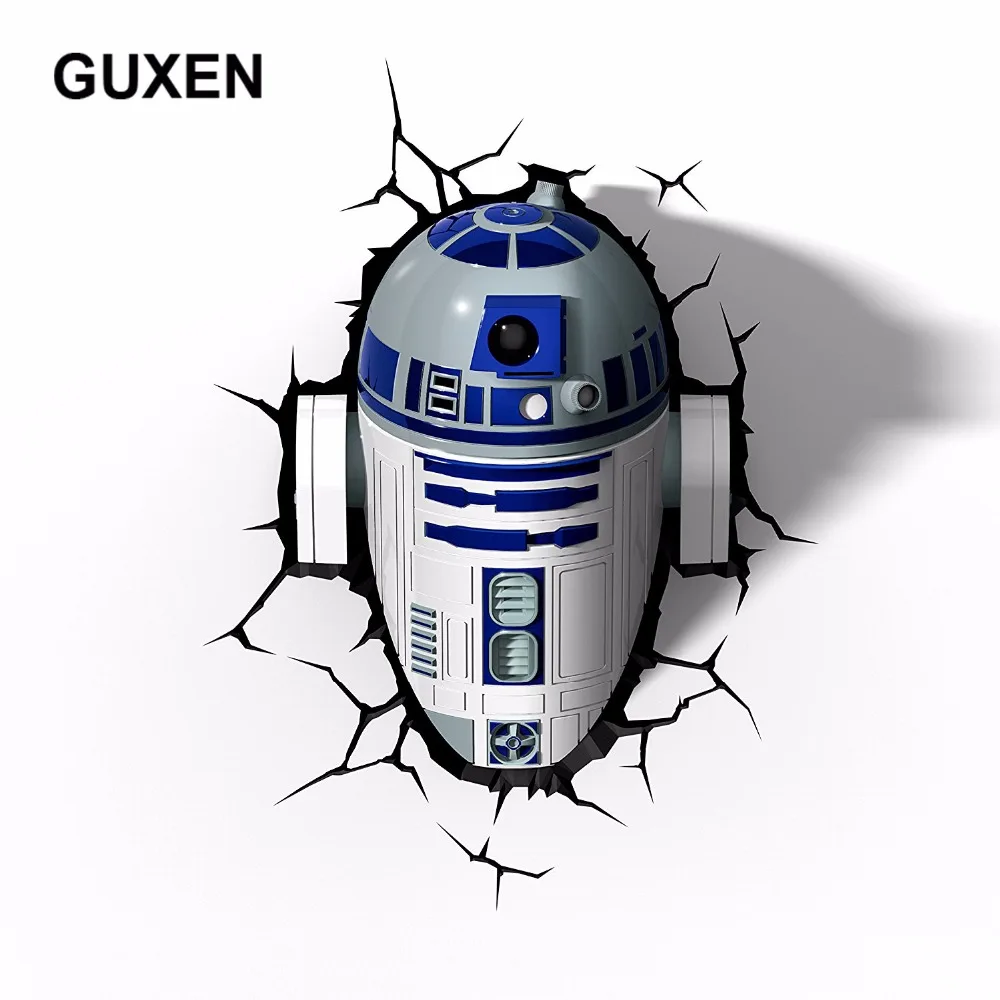 GUXEN 3D Deco LED Night Light Star Wars R2-D2 Deco TOYS Wall Sticker Lamp For Children Gifts Kids Home Bed LED Lamp Lighting
GUXEN 3D Deco LED Night Light Star Wars R2-D2 Deco TOYS Wall Sticker Lamp For Children Gifts Kids Home Bed LED Lamp Lighting
