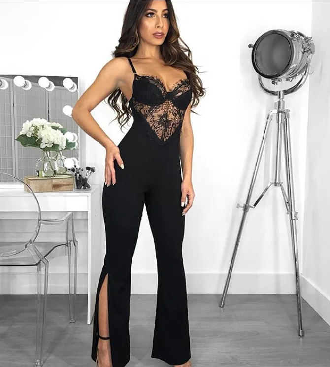 Hot Lady Sexy Backless Lace Women Bandage Jumpsuit 2019 Bodycon Designer Bandage Jumpsuit
Hot Lady Sexy Backless Lace Women Bandage Jumpsuit 2019 Bodycon Designer Bandage Jumpsuit