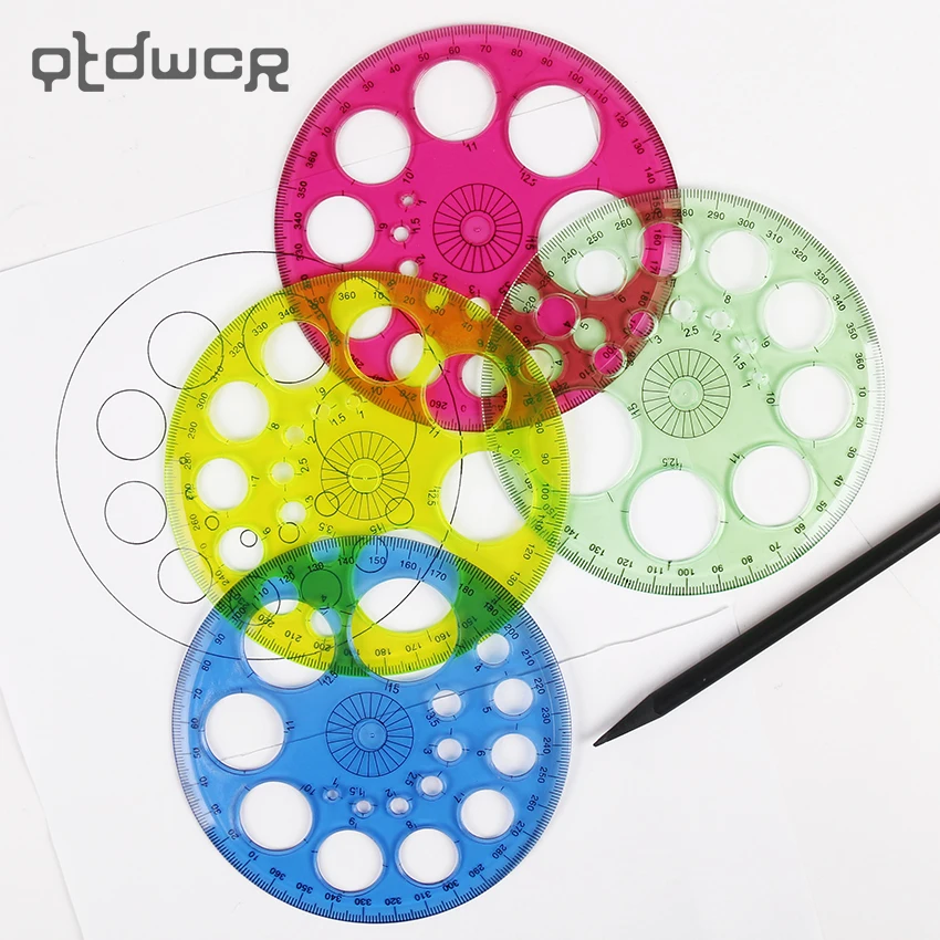 1PC New Tool 360 Degrees Ruler Round Transparent Multiple Circular Templates Drafting Supplies Rulers Office School Supplies
1PC New Tool 360 Degrees Ruler Round Transparent Multiple Circular Templates Drafting Supplies Rulers Office School Supplies