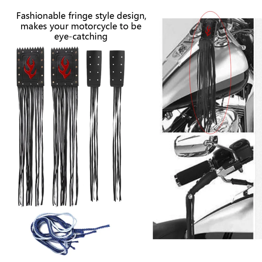 1set Motorcycle Synthetic Leather Handlebar Tassel Fringe Grip Cover Lever Tassel Fringes Cover Universal
1set Motorcycle Synthetic Leather Handlebar Tassel Fringe Grip Cover Lever Tassel Fringes Cover Universal