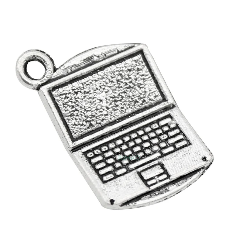 12 шт./лот-подвеска для ноутбука под старину серебро 21 х15 мм | Украшения и