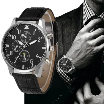 Classic Mens Casual Watches Luxury Brand Faux Leather Band Business Style Black Quartz Watch Men's Watch With Leather Strap #YL5
Classic Mens Casual Watches Luxury Brand Faux Leather Band Business Style Black Quartz Watch Men's Watch With Leather Strap #YL5