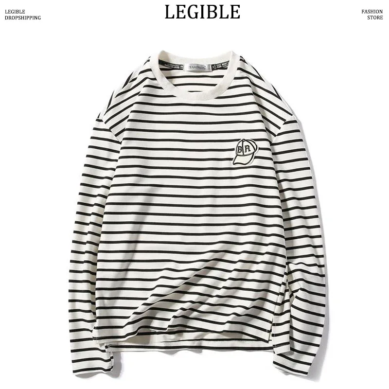 LEGIBLE Hip Hop Striped T-Shirt Men 2019 Spring Autumn Loose Long Sleeve O-Neck T Shirt Men Casual Tee Tops Men Clothing
LEGIBLE Hip Hop Striped T-Shirt Men 2019 Spring Autumn Loose Long Sleeve O-Neck T Shirt Men Casual Tee Tops Men Clothing