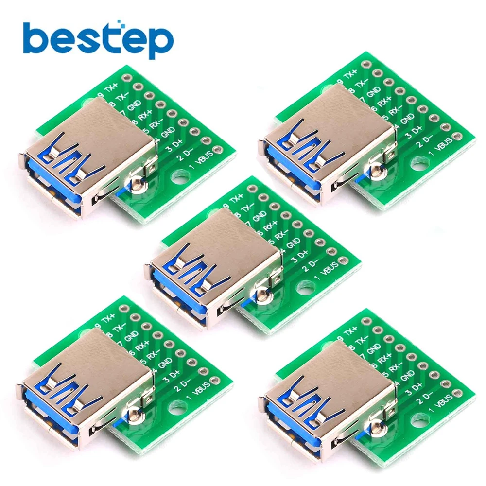 5PCS USB 3.0 Female Head Seat DIP Flat Module line Adapter Plate Base to USB-3.0 Conversion Board
5PCS USB 3.0 Female Head Seat DIP Flat Module line Adapter Plate Base to USB-3.0 Conversion Board