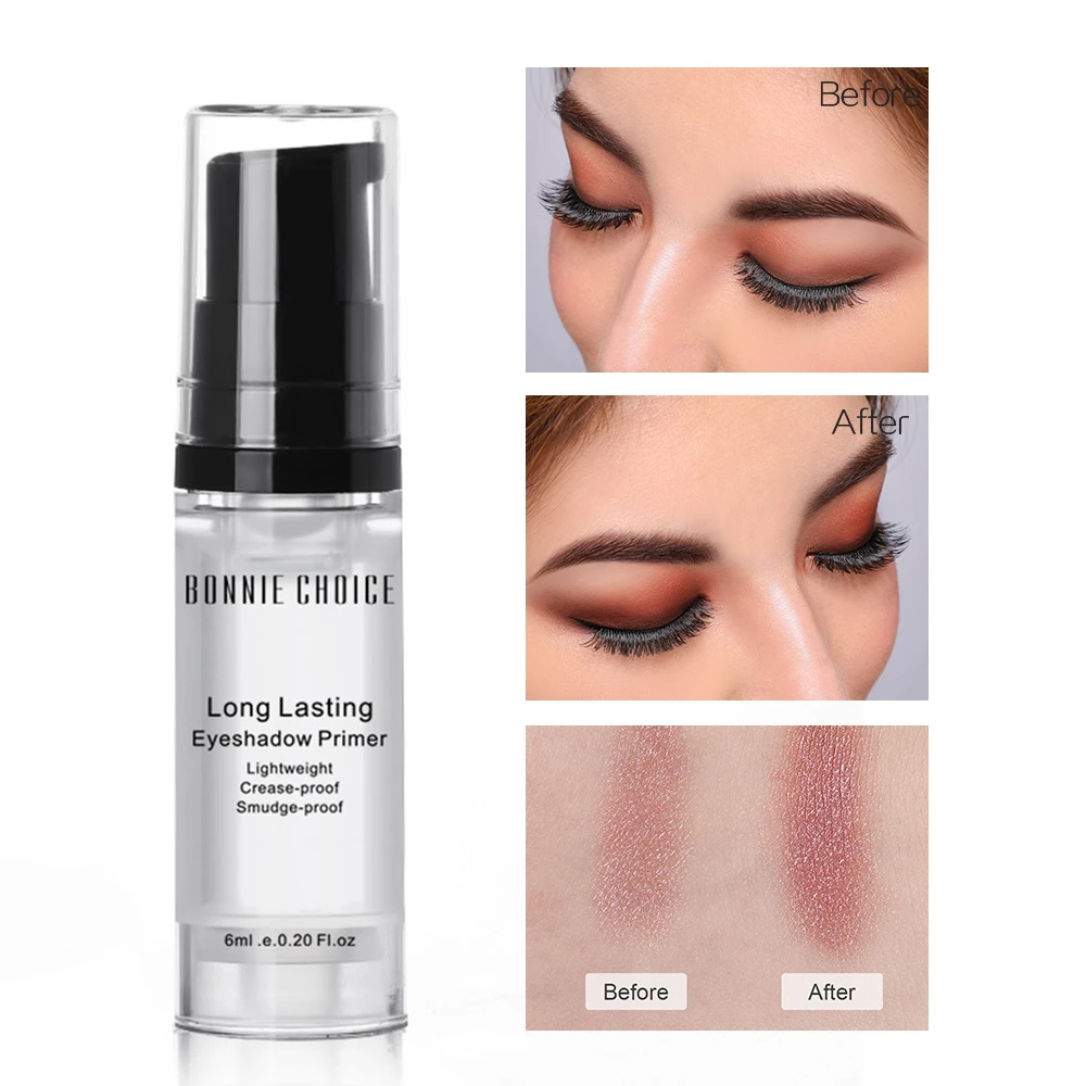 BONNIE CHOICE 6mlEye Primer Base Makeup Moisturizer Anti-wrinkle Long Lasting Brighten Eyeshadow Primer Gel Cosmetic Beauty Tool
BONNIE CHOICE 6mlEye Primer Base Makeup Moisturizer Anti-wrinkle Long Lasting Brighten Eyeshadow Primer Gel Cosmetic Beauty Tool