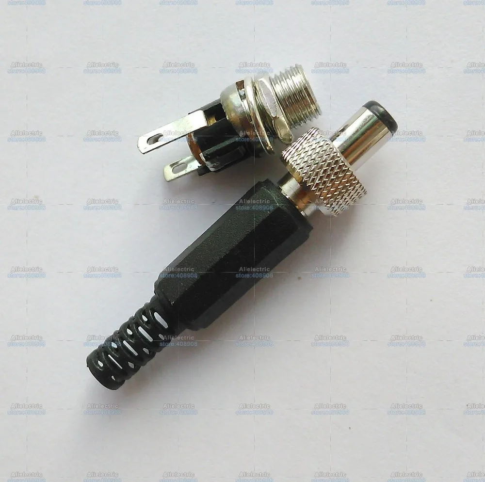 50 sets Lockable Copper 5.5mm x 2.1mm DC Plug Power Socket Female Panel Connector
50 sets Lockable Copper 5.5mm x 2.1mm DC Plug Power Socket Female Panel Connector
