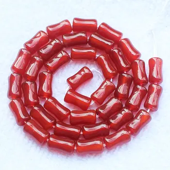 Natural Red agates 6x9mm Bamboo Tube Loose Beads 15"/37pcs For DIY Jewelry Making ,We provide mixed wholesale for all items !
Natural Red agates 6x9mm Bamboo Tube Loose Beads 15"/37pcs For DIY Jewelry Making ,We provide mixed wholesale for all items !