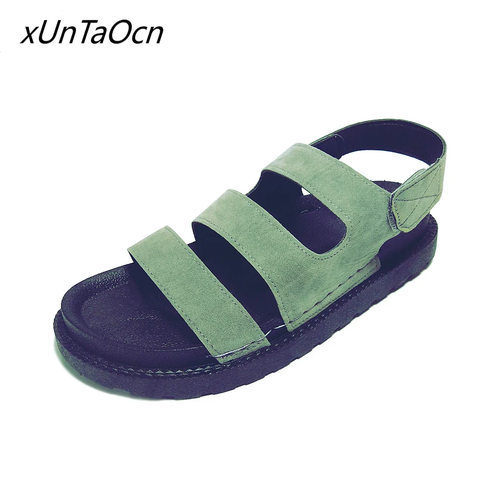 Suede women open toe Peep Toe shoes hook loop lady platform Footwear fretwork thick sole woman nubuck flats Sandals ArmyGreen
Suede women open toe Peep Toe shoes hook loop lady platform Footwear fretwork thick sole woman nubuck flats Sandals ArmyGreen