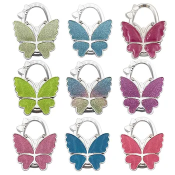 50pcs/lot Table Hook Hang Bag Holder Bag Parts & Accessories Scrub Folding Shining Handbag/Purse/Bag Hanger Butterfly Pattern
50pcs/lot Table Hook Hang Bag Holder Bag Parts & Accessories Scrub Folding Shining Handbag/Purse/Bag Hanger Butterfly Pattern