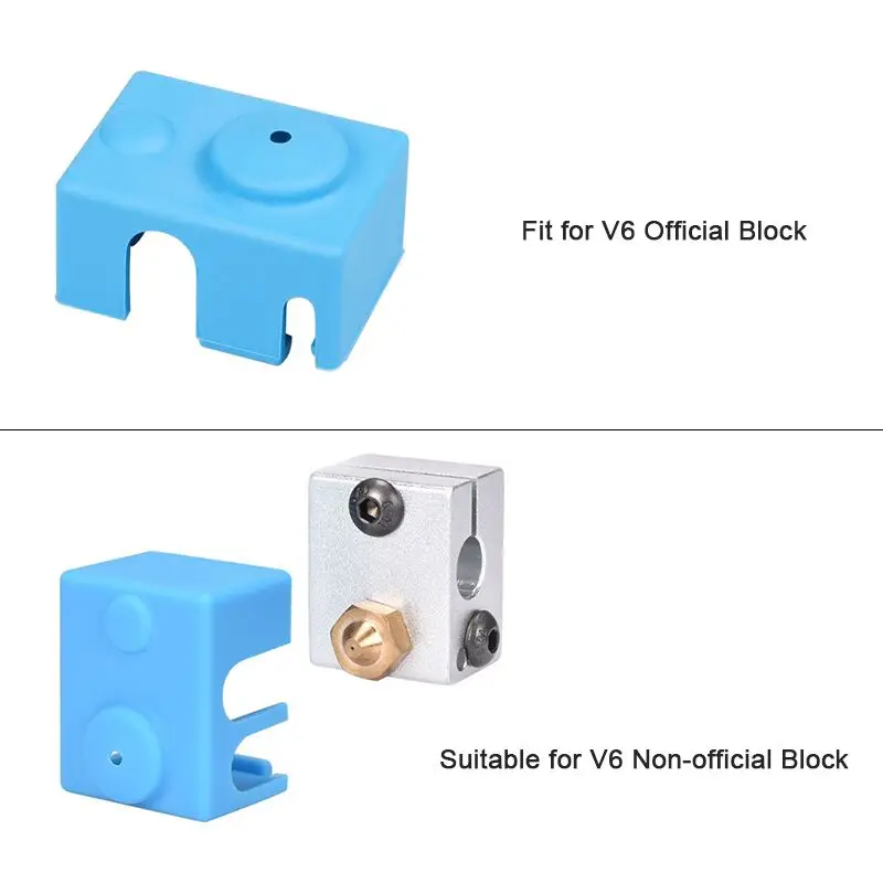 1/3 PCS 3D Printer Parts V6 Silicone Socks Fit to V6 Block Bowden/Direct Extruder Heater Block J-head 1.75/3.0mm RepRap Hotend
1/3 PCS 3D Printer Parts V6 Silicone Socks Fit to V6 Block Bowden/Direct Extruder Heater Block J-head 1.75/3.0mm RepRap Hotend