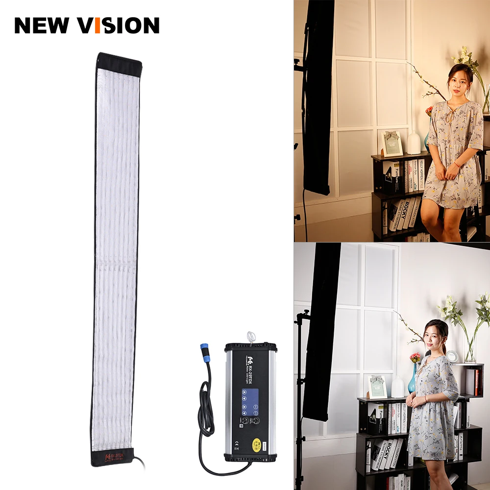 Falcon Eyes RX-29TDX Rollable Cloth LED Fill-in Light Lamp Lighting Panel 100W Bi-Color 3000K-5600K CRI95 for Studio Photography
Falcon Eyes RX-29TDX Rollable Cloth LED Fill-in Light Lamp Lighting Panel 100W Bi-Color 3000K-5600K CRI95 for Studio Photography