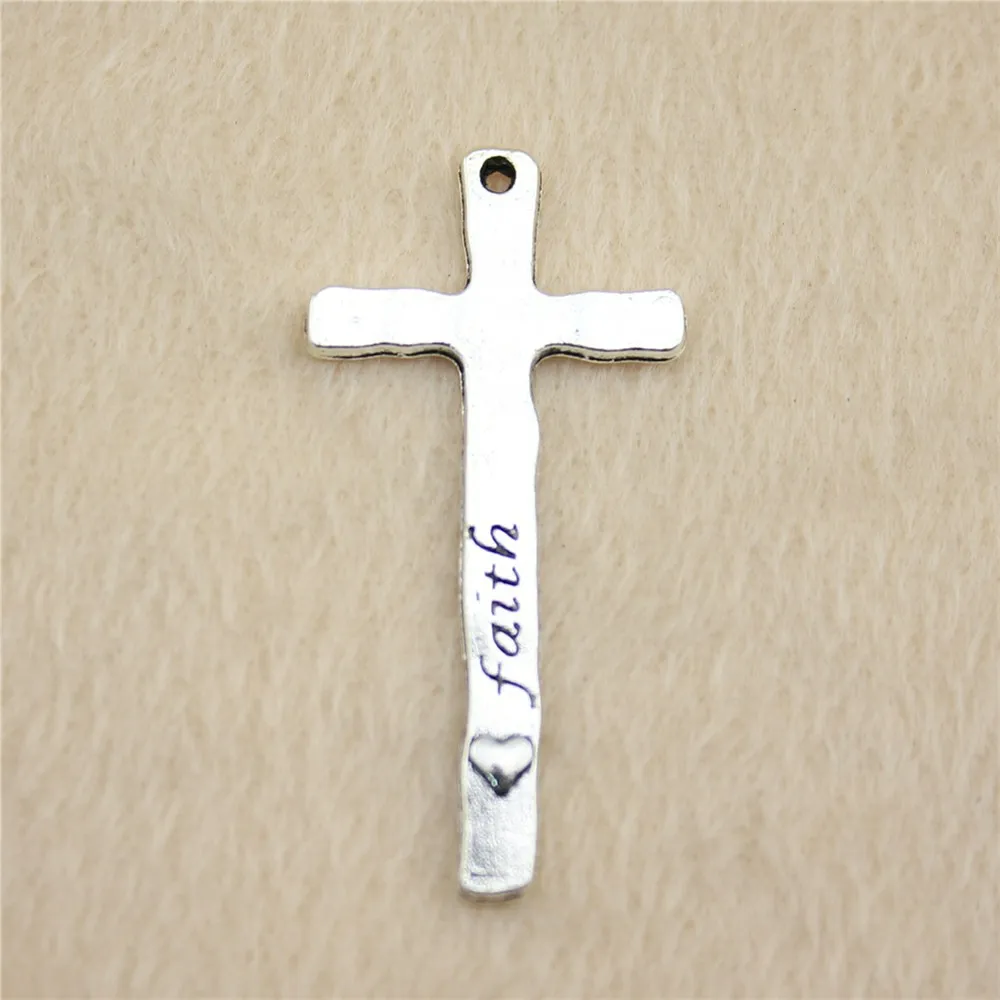 31pcs/lot 47*23mm ancient silver Faith Believe Cross charm Pendants DIY jewelry for bracelet necklace earring
31pcs/lot 47*23mm ancient silver Faith Believe Cross charm Pendants DIY jewelry for bracelet necklace earring