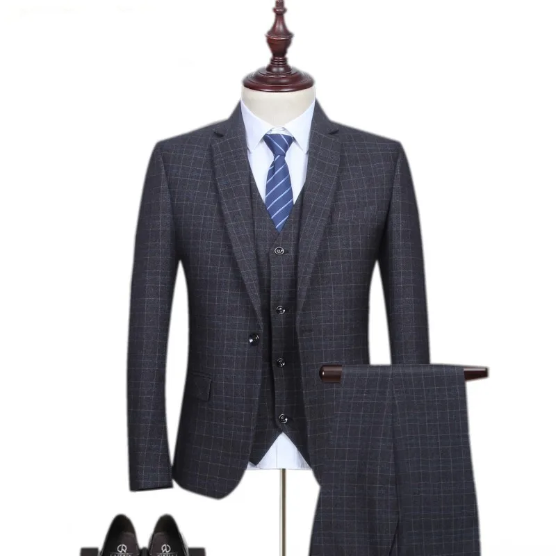 Loldeal 2018 new arrival high quality fashion Single button suits men,men's Classic small plaid woolen wedding dress suit
Loldeal 2018 new arrival high quality fashion Single button suits men,men's Classic small plaid woolen wedding dress suit