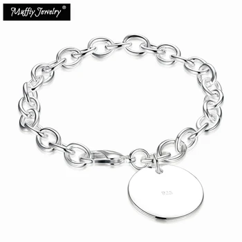 Silver Medallion Bracelet Round Bracelet Classic 925 Sterling Silver Gift Women And Men
Silver Medallion Bracelet Round Bracelet Classic 925 Sterling Silver Gift Women And Men