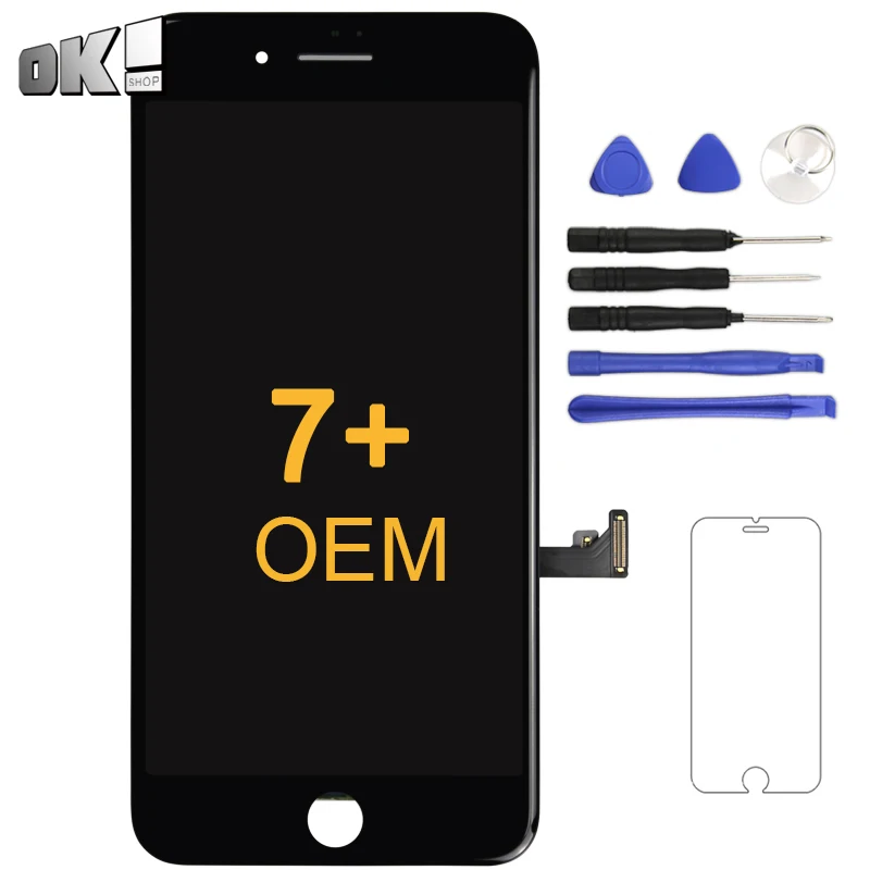 Smartphone Replace Spare Parts For iPhone 7 Plus LCD Display With 3D Force Black White Pantalla Digitizer Assembly Sensor Holder
Smartphone Replace Spare Parts For iPhone 7 Plus LCD Display With 3D Force Black White Pantalla Digitizer Assembly Sensor Holder