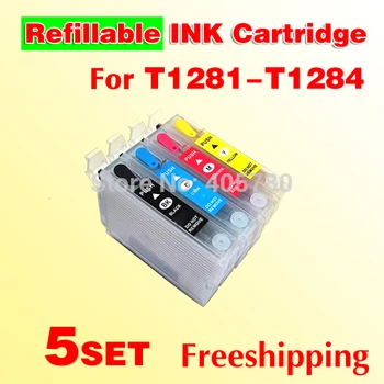 5set T128 refillable ink cartridge T1281-T1284 compatible for S22 SX125 SX130 SX235W SX420 SX425W SX435 445 with chips
5set T128 refillable ink cartridge T1281-T1284 compatible for S22 SX125 SX130 SX235W SX420 SX425W SX435 445 with chips