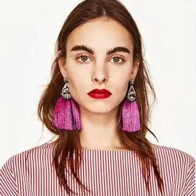 2019 bohemian fringed fashion woman earrings jewelry drop earrings personality dangele earrings orecchini oorbellen
2019 bohemian fringed fashion woman earrings jewelry drop earrings personality dangele earrings orecchini oorbellen