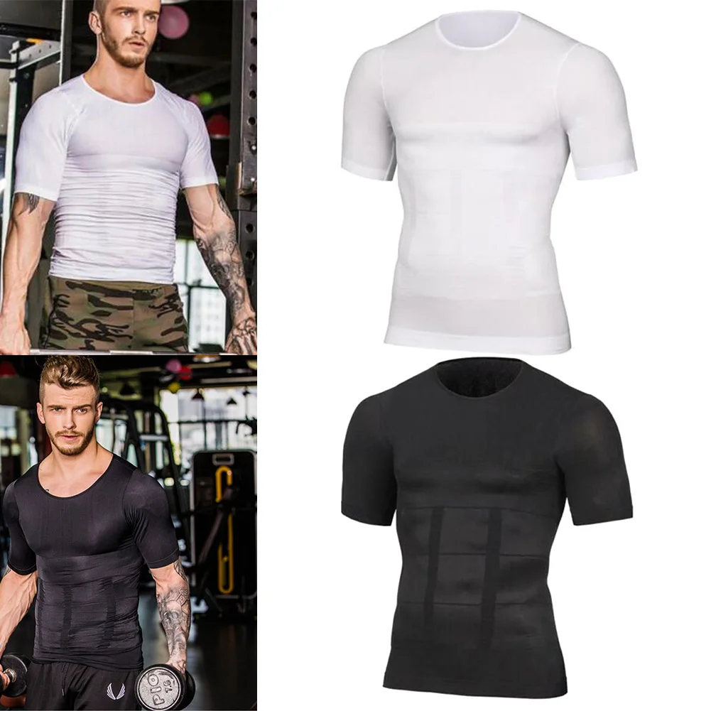 Men Body Build Compression Shirt Top T-shirt Short Sleeve Round Collar Shaper for Summer NYZ Shop
Men Body Build Compression Shirt Top T-shirt Short Sleeve Round Collar Shaper for Summer NYZ Shop