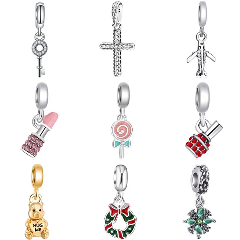 Hot Sale Crystal Foot Lollipop Aircraft Key Arrow Cross Queen Bead Fit Original Pandora Charms for Women Party Gift DIY Jewelry
Hot Sale Crystal Foot Lollipop Aircraft Key Arrow Cross Queen Bead Fit Original Pandora Charms for Women Party Gift DIY Jewelry