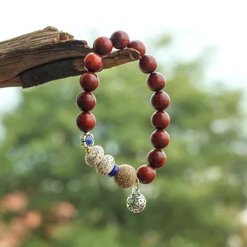 Indonesia lobular rosewood single circle bead string leaves women's original match the bodhi Tibetan silver bells enamel
Indonesia lobular rosewood single circle bead string leaves women's original match the bodhi Tibetan silver bells enamel