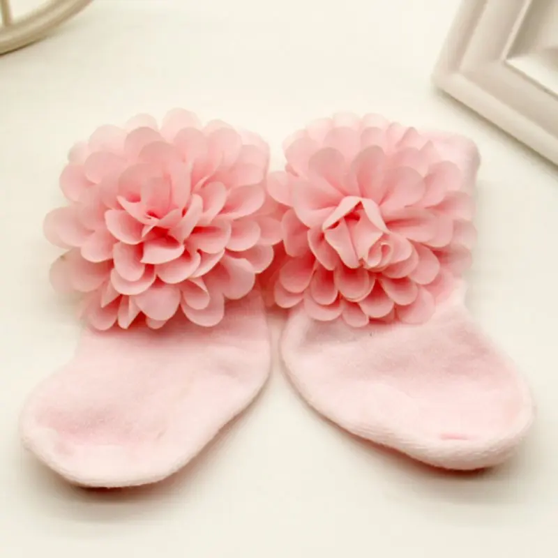 Image 1Pair of 0 6 Months Toddlers Infants Cotton Ankle Bow Socks Baby Girls Princess Bowknots Socks Anti Slip Lace Floral Shoes 2016