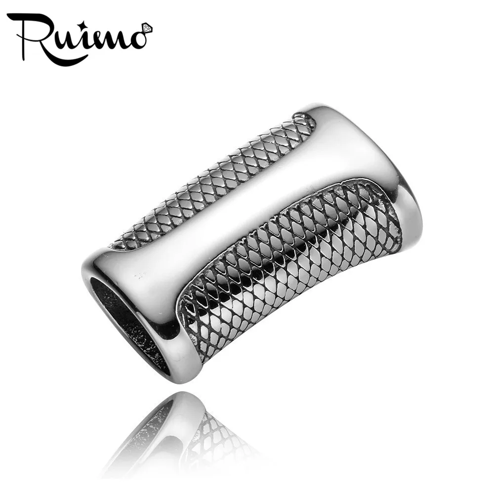RUIMO 6*12mm Hole Size Magnet Buckle 316L Stainless Steel Snakeskin Grain Magnetic Clasp Hook DIY Bracelet Making Accessories
RUIMO 6*12mm Hole Size Magnet Buckle 316L Stainless Steel Snakeskin Grain Magnetic Clasp Hook DIY Bracelet Making Accessories