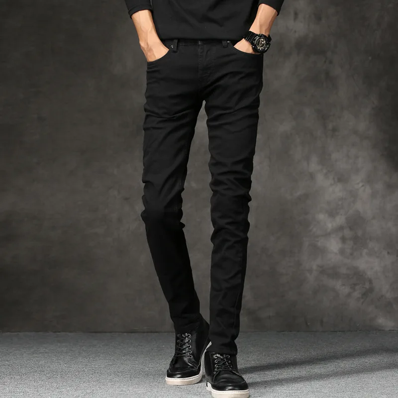 Brands Trousers Men Clothes 2018 New Pure Black Elasticity Skinny Jeans Business Casual Male Slim Pants Classic Style
Brands Trousers Men Clothes 2018 New Pure Black Elasticity Skinny Jeans Business Casual Male Slim Pants Classic Style