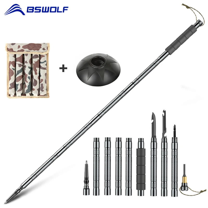 BSWolf Walking Sticks Trekking Poles Outdoor Defense Tactical Stick Multifunction Aluminium Alloy Alpenstock Hiking Poles
BSWolf Walking Sticks Trekking Poles Outdoor Defense Tactical Stick Multifunction Aluminium Alloy Alpenstock Hiking Poles