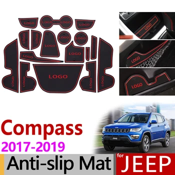 for Jeep Compass 2017 2018 MK2 Anti-Slip Rubber Mat Cup Cushion Door Groove Mats Accessories 2019 2nd Gen Stickers Car Styling
for Jeep Compass 2017 2018 MK2 Anti-Slip Rubber Mat Cup Cushion Door Groove Mats Accessories 2019 2nd Gen Stickers Car Styling