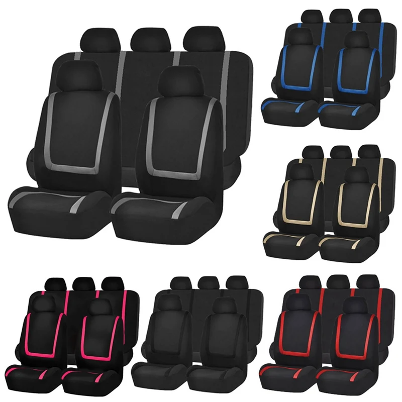 Full Set Car Seat Covers Rear Front Seat Cover Protector Universal Car Seat Covers Automobiles Interior Accessories
Full Set Car Seat Covers Rear Front Seat Cover Protector Universal Car Seat Covers Automobiles Interior Accessories