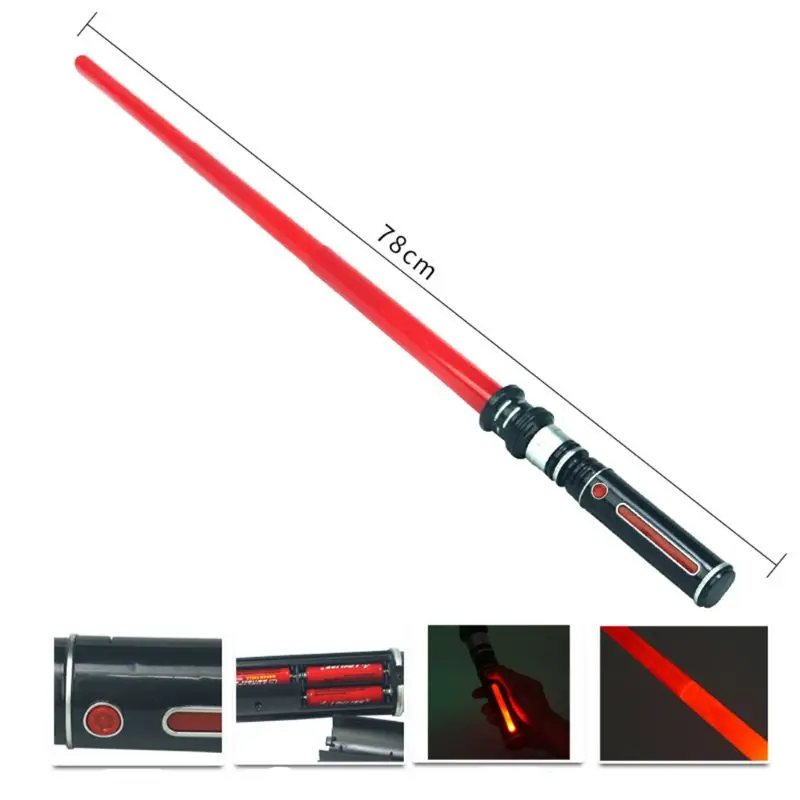 

New Telescopic Lightsaber Toys Flashing Sword Cosplay Luminous Music Star Laser Toy Swords Kids Toy Boys Gift Y51E