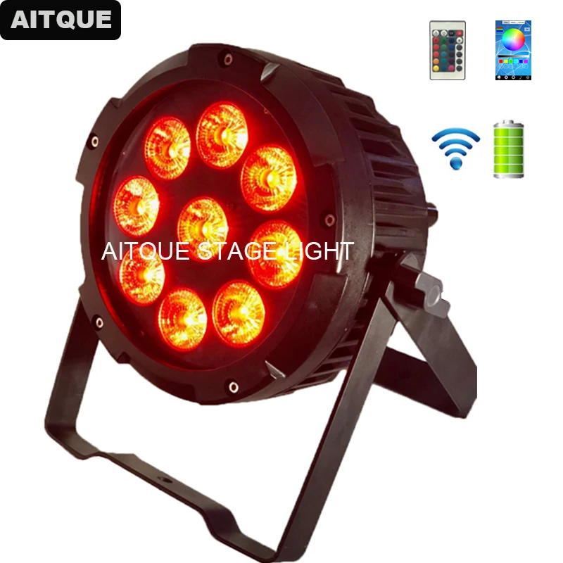 6pcs Stage lighting effect battery powered uplighting 9x12w rgbwa uv led light battery powered wifi portable spotlight
6pcs Stage lighting effect battery powered uplighting 9x12w rgbwa uv led light battery powered wifi portable spotlight