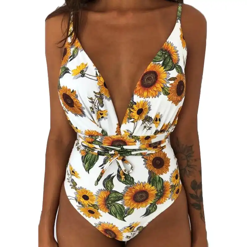 sunflower swimsuit one piece