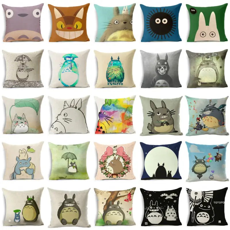 Totoro Cushion Cover Colorful Creative Totoro Skull Throw Pillow Cover Hayao Miyazaki Comics Cushion Cover for Sofa Decor
Totoro Cushion Cover Colorful Creative Totoro Skull Throw Pillow Cover Hayao Miyazaki Comics Cushion Cover for Sofa Decor